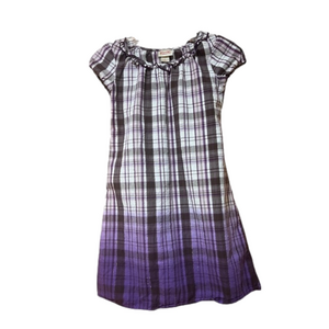 Mossimo Supply Co Purple Plaid Dress Girls Medium